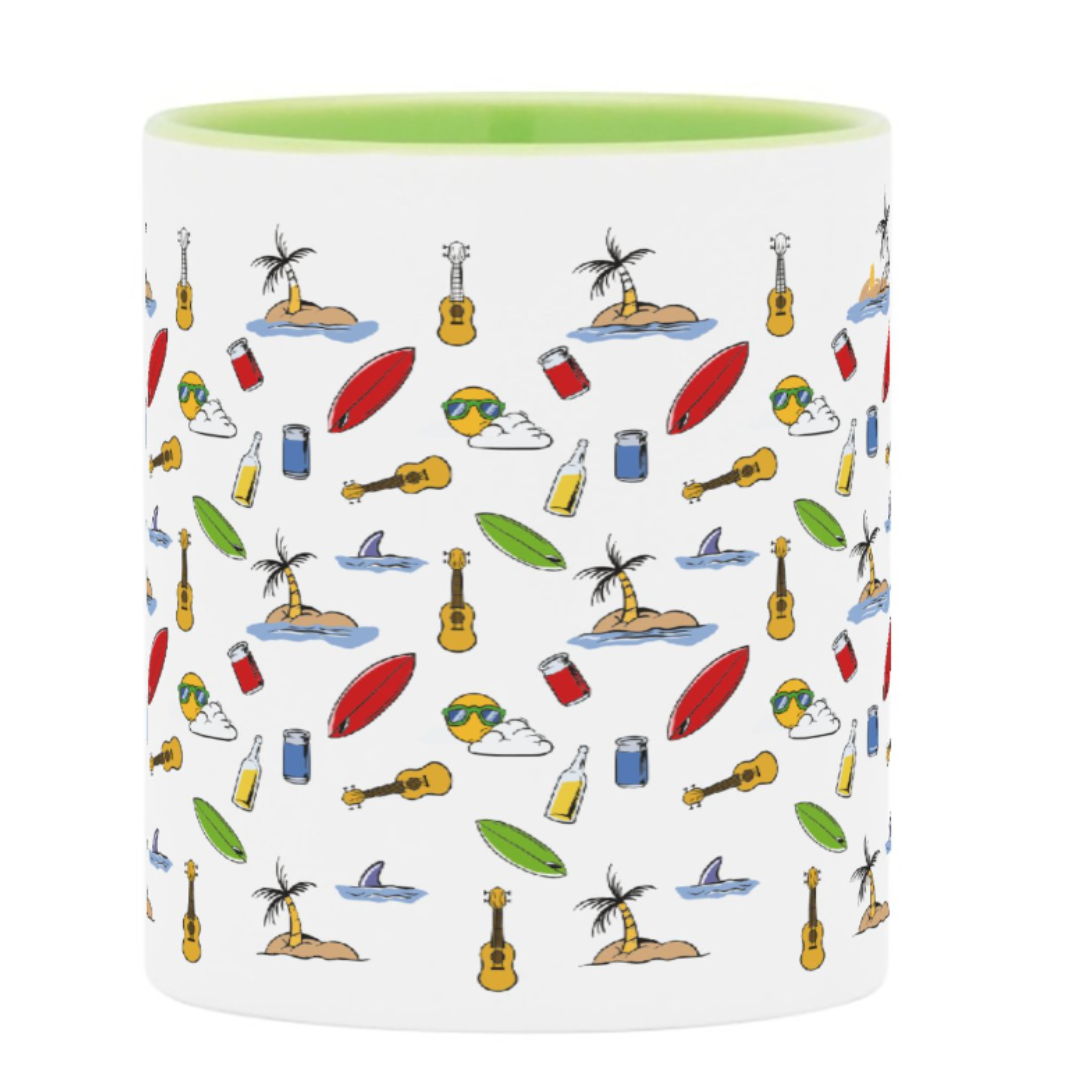 Beach & Music Vibes Coffee & Tea Mug