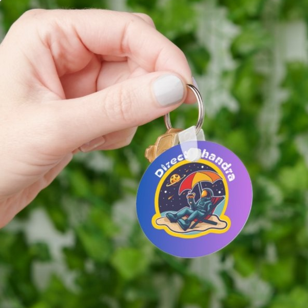Direct Chandra Moon Landing Celebration Keychain - Indian Souvenir
