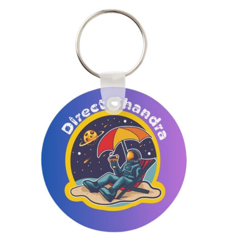 Direct Chandra Moon Landing Celebration Keychain - Indian Souvenir