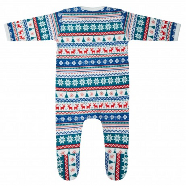 Fair Isle Personalised Xmas Pyjamas and Babygrow