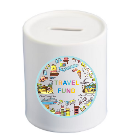 Adventure-Inspired Money Box: Travel-Themed Piggy Bank, Ideal Unisex Gift for kids