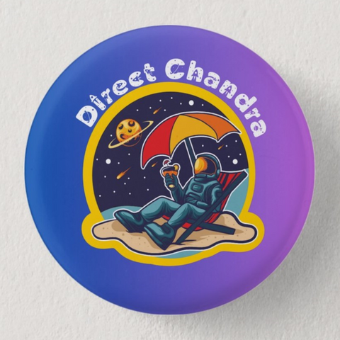 Direct Chandra Moon Celebration Pin Badge