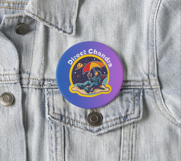 Direct Chandra Moon Celebration Pin Badge