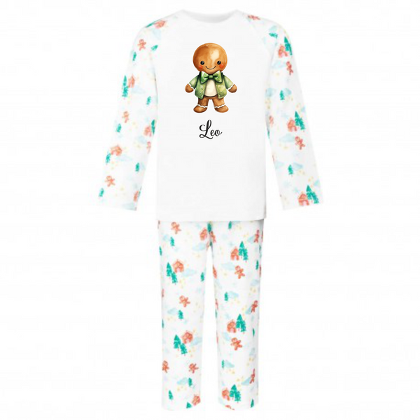 Personalised Christmas Pyjamas and Baby grow - Ginger Bread