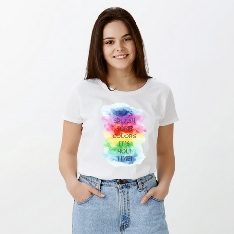 It's Holi time Festival Tshirt for Family