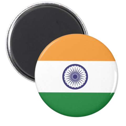India Flag Fridge Magnet