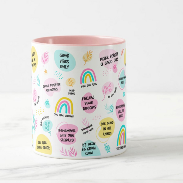 Motivational Text Mug for Back to School