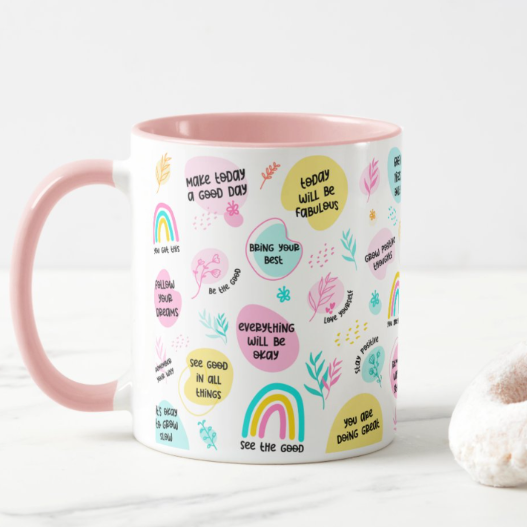 Motivational Text Mug for Back to School