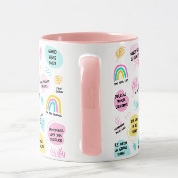 Motivational Text Mug for Back to School