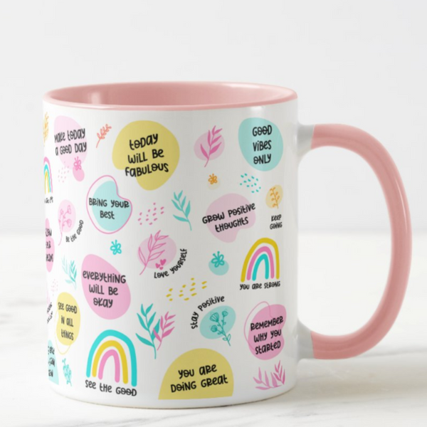 Motivational Text Mug for Back to School