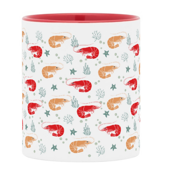 Prawn Pattern Coffee & Tea Mug
