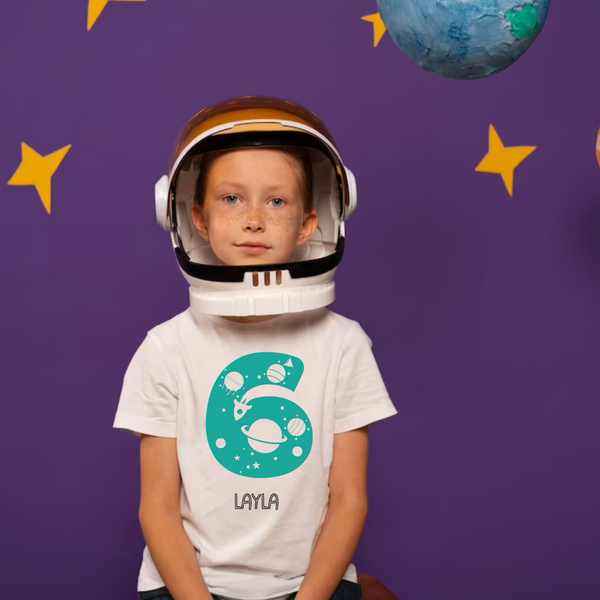 Personalised Space Birthday Boy/Girl TShirt