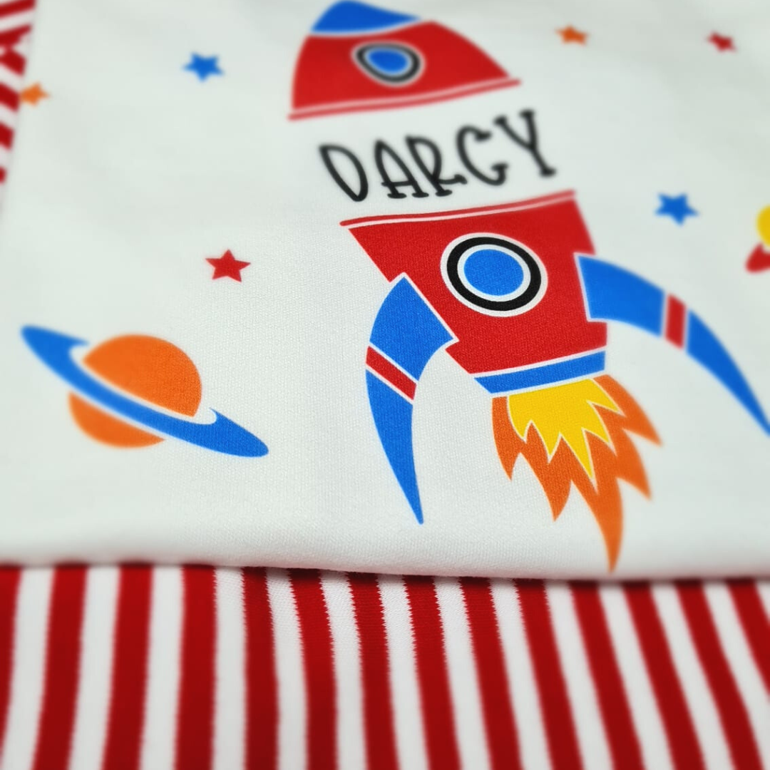 Personalised Space Birthday Pyjamas