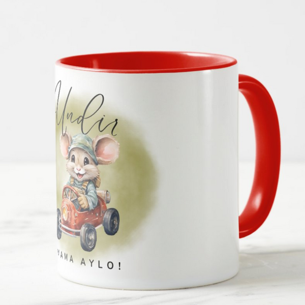 Undir Mama Aylo' Song Mug - Contrast Inner and Handle