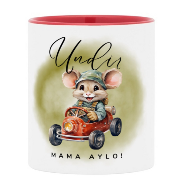 Undir Mama Aylo' Song Mug - Contrast Inner and Handle