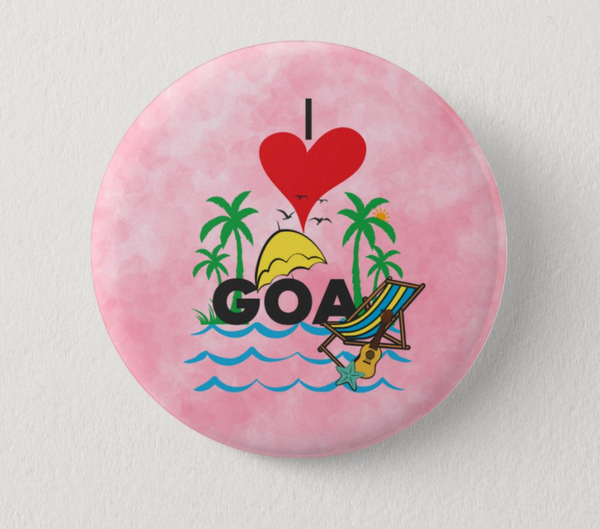 I love Goa In Badge