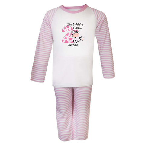 Personalised Kids When I Wake Up Birthday Pyjamas