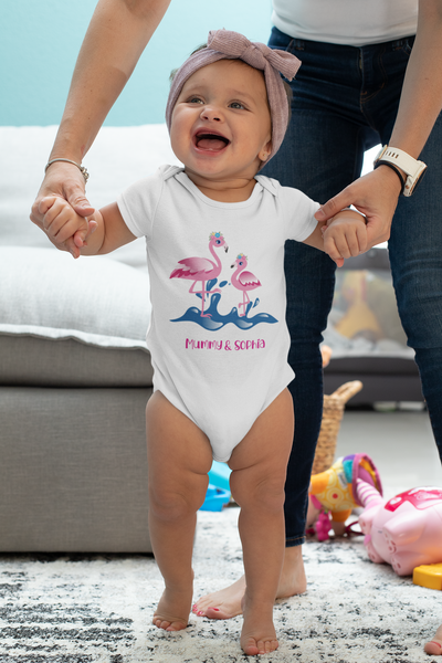 Mothers Day Flamingo Onesie