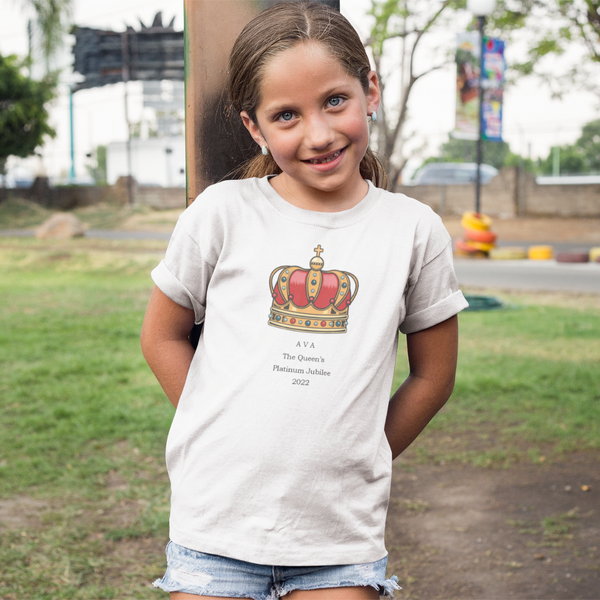 Personalised Queen's Crown Jubilee T-shirt