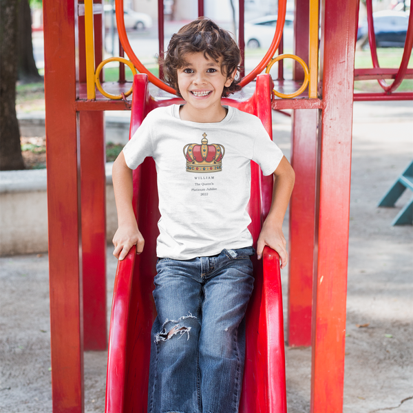 Personalised Queen's Crown Jubilee T-shirt