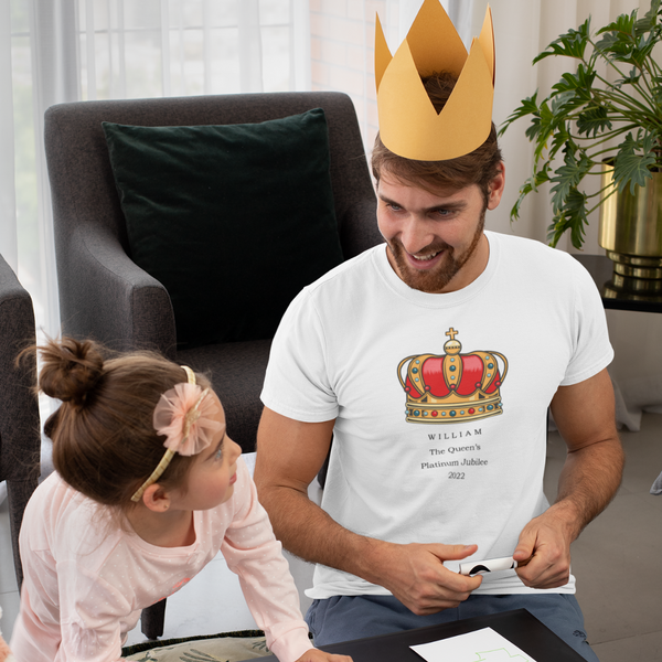 Personalised Queen's Crown Jubilee T-shirt