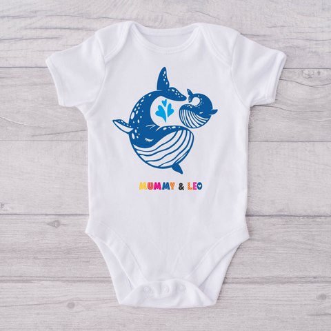 Mothers Day Whale Onesie
