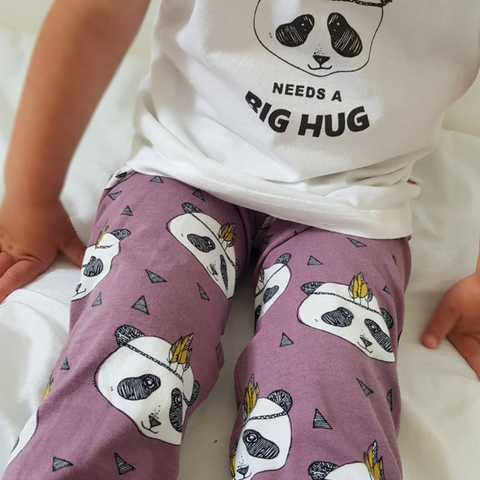Organic Panda Baby And Toddlers Leggings