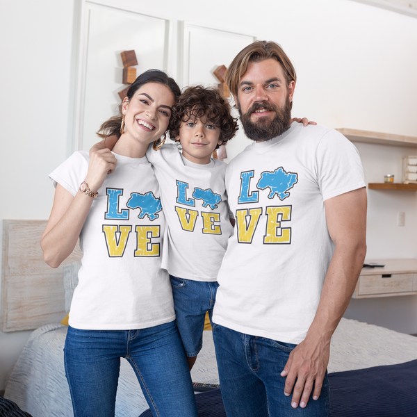 Ukraine Flag Love T-Shirt