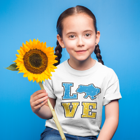 Ukraine Flag Love T-Shirt