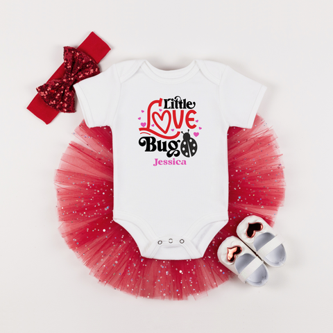 Love Bug Valentines Day Girls Outfit