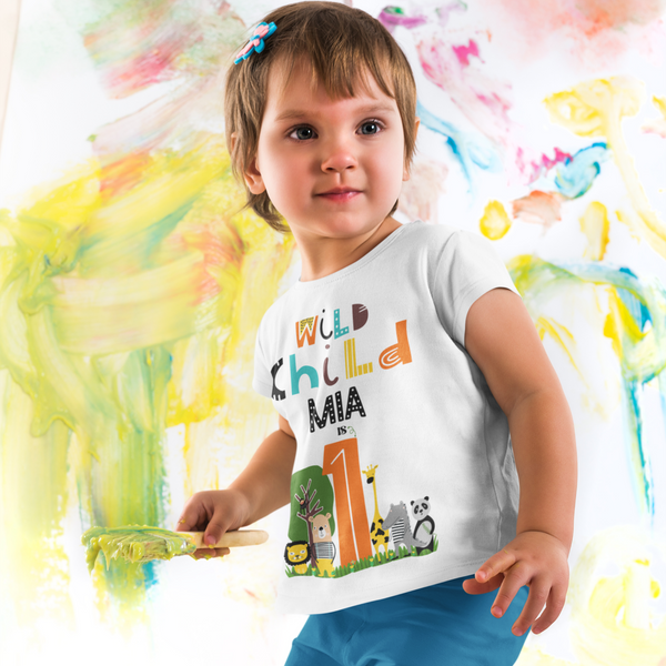 Personalised Safari Birthday Boy/Girl T-Shirt