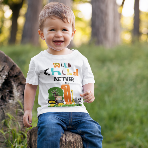 Personalised Safari Birthday Boy/Girl T-Shirt