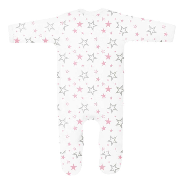 Personalised Last name Homecoming Baby Girl Outfit - Pink Stars