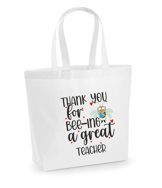 Thank you bee-ing great teacher tote bag