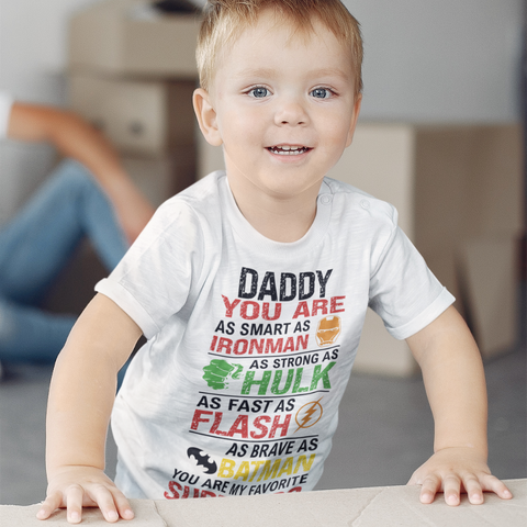 Super Hero Dad Kids T-shirt