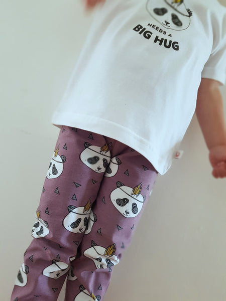 Organic Panda Baby And Toddlers Leggings