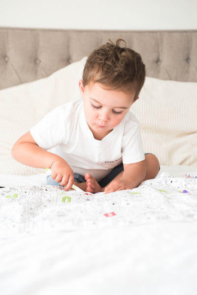 Kids Superhero Colouring Tablecloth