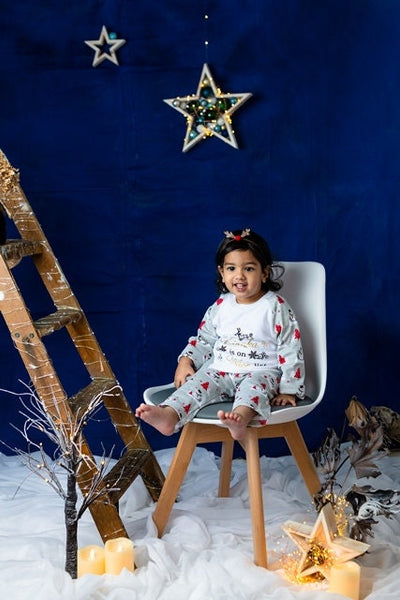 Snowman Theme Siblings Matching Pyjamas