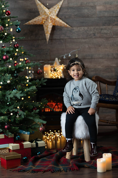 Personalised Festive Penguin Christmas Jumper
