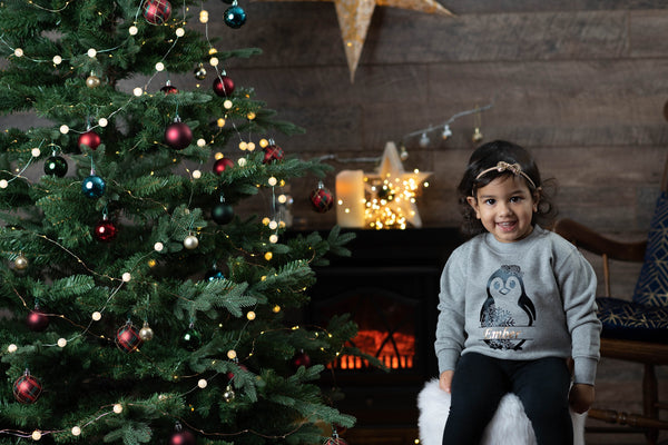 Personalised Festive Penguin Christmas Jumper
