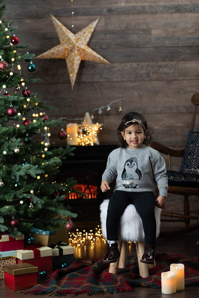 Personalised Festive Penguin Christmas Jumper