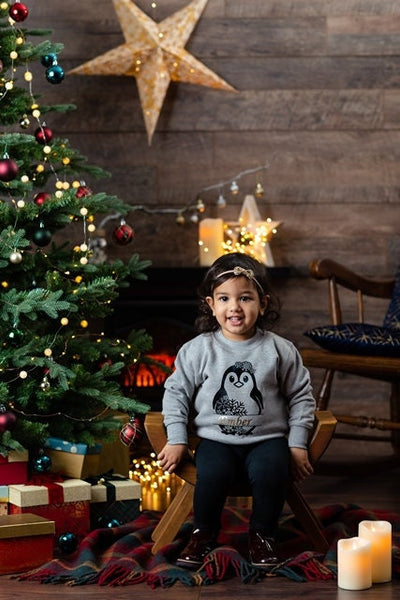 Personalised Festive Penguin Christmas Jumper