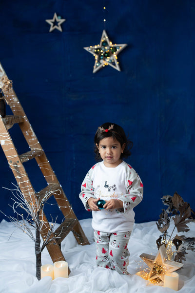 Snowman Theme Siblings Matching Pyjamas