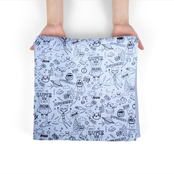 Kids Superhero Colouring Tablecloth