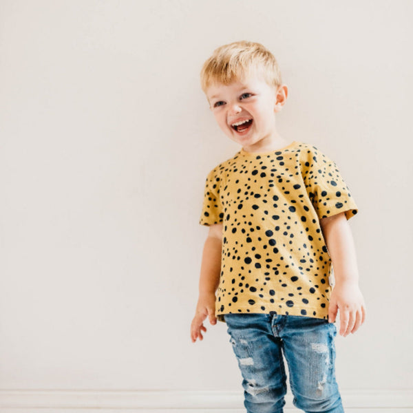 Leopard Dots Organic Cotton Kids T-shirt
