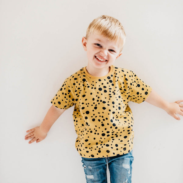 Leopard Dots Organic Cotton Kids T-shirt