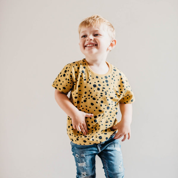 Leopard Dots Organic Cotton Kids T-shirt
