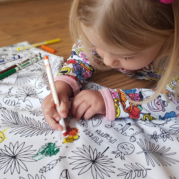 Nursery Alphabet Letters Colour-in Tablecloth