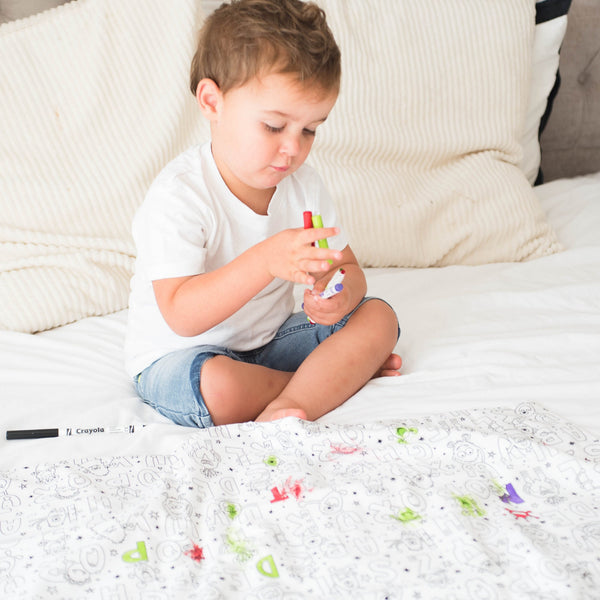 Nursery Alphabet Letters Colour-in Tablecloth