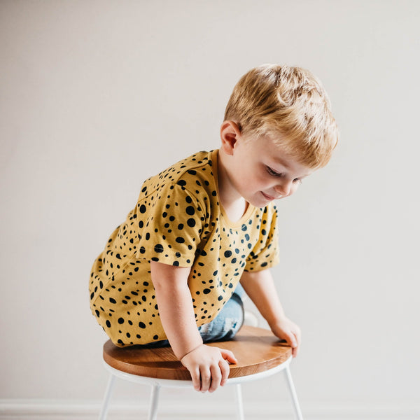 Leopard Dots Organic Cotton Kids T-shirt